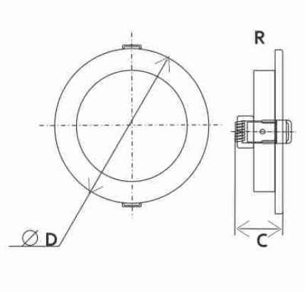 Светильник LED Спот встраиваемый круглый ROUND/S 3W 240Lm , 7W 560Lm, 12W 960Lm, 18W 1440Lm, 4000К/6500К IP20 - фото 3 - id-p98810362