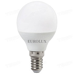 Лампа светодиодная Eurolux LL-E-G45-7W-230-2.7K-E14 76/2/5