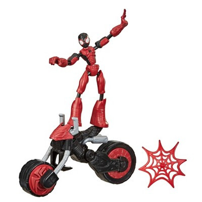 Игровой набор Hasbro SPIDER-MAN Бенди на мотоцикле, цвет красный, черный - фото 1 - id-p98814399