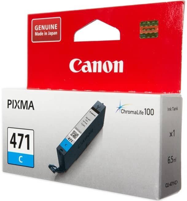 Картридж Canon CLI-471 Cyan для PIXMA MG5740/MG6840/MG7740 0401C001