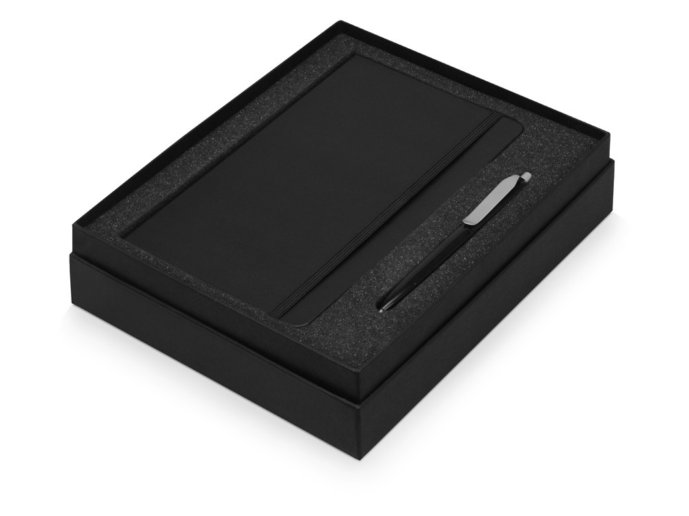 Подарочный набор Moleskine Picasso с блокнотом А5 и ручкой, черный - фото 2 - id-p98816030