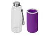 Бутылка для воды Pure c чехлом, 420 мл, фиолетовый, фото 3