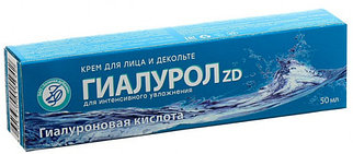 Гиалурол ZD (гиалуроновая кислота) крем для лица и декольте 50мл Россия