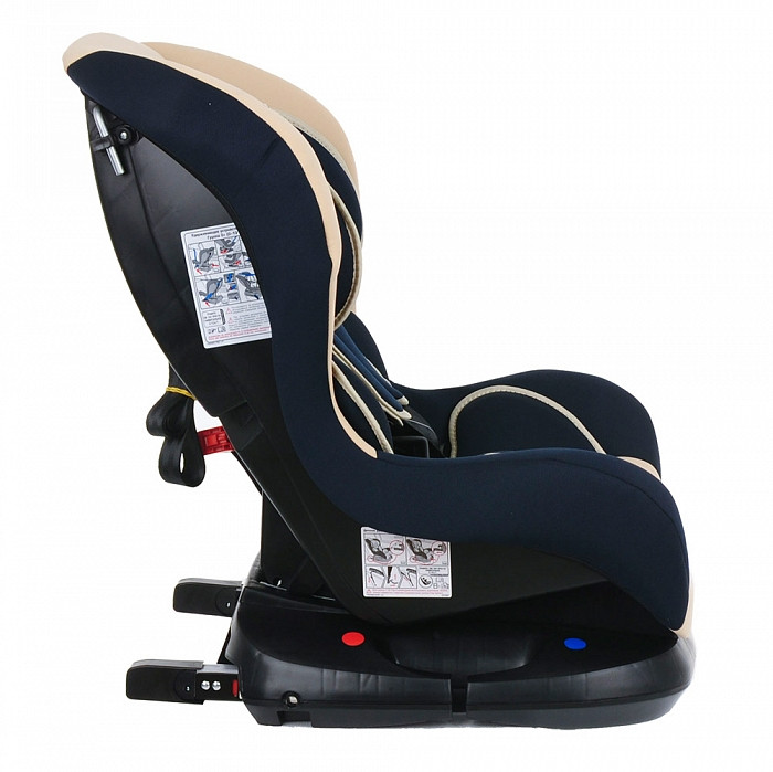 BAMBOLA Удерживающее устройство для детей 0-18 кг Bambino Isofix Бежевый/Т.Синий 2шт/кор