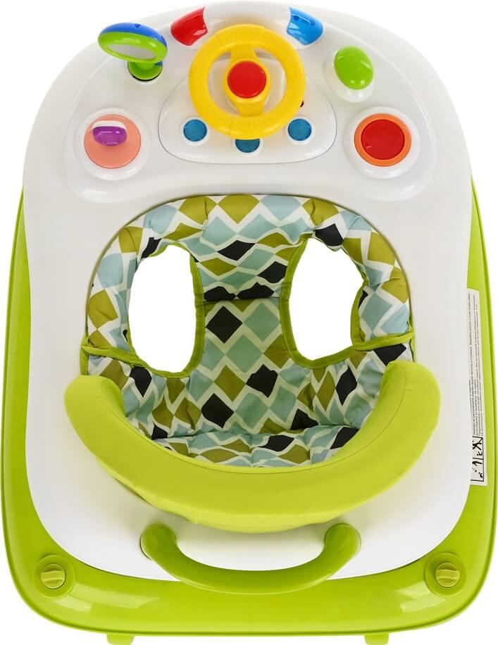 PITUSO Ходунки Юный водитель (8 силик.кол,игр муз пан,силик отбойник) 1шт/кор Green/Салатовый