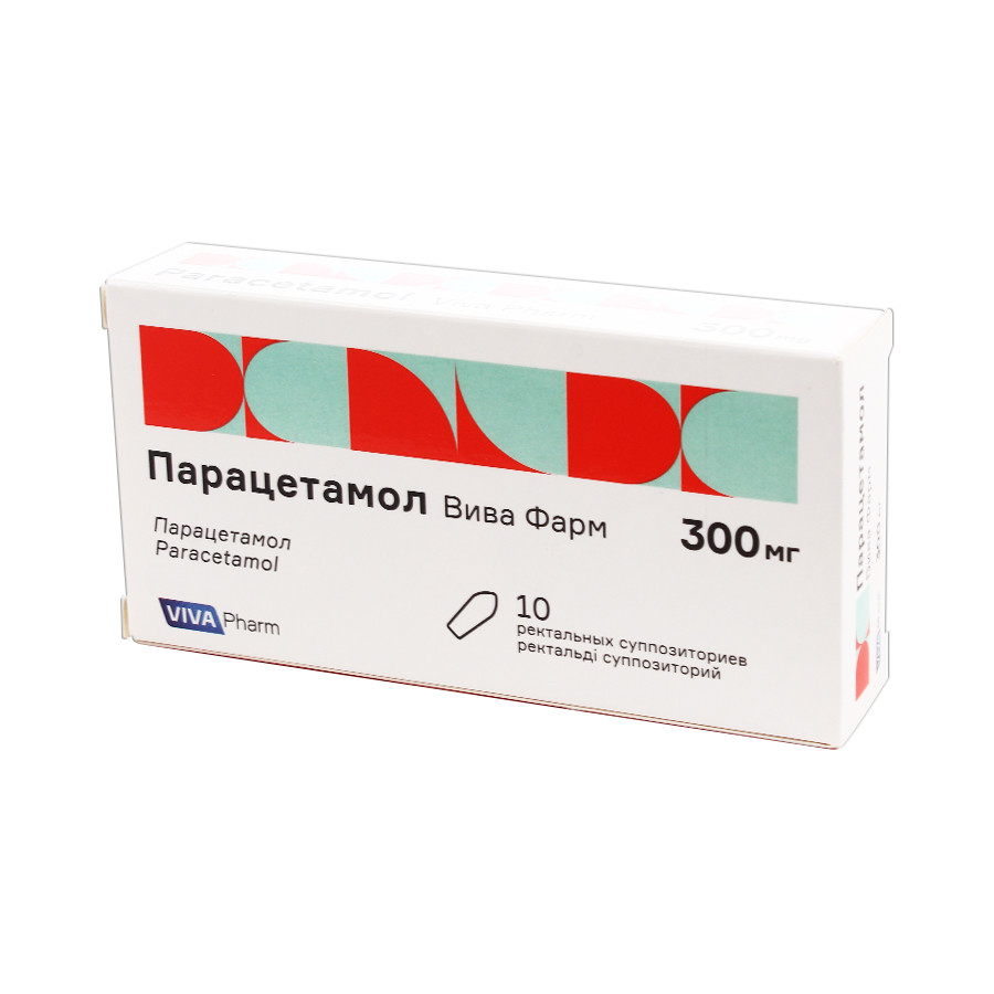 Парацетамол 300 мг  №10 супп Вива Фарм