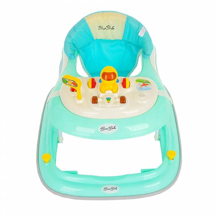 BAMBOLA Ходунки Юный гонщик (7 силик.колес,игрушки,муз) 4 шт в кор.(71*64*40) Green/Зеленый
