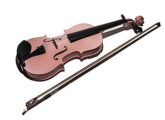 Детская скрипка, 60 см, светло-розовый