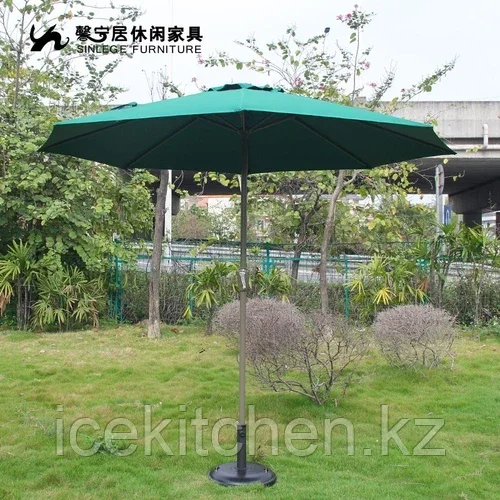 Зонт садовый салатовый откидной 2.7 м. - фото 3 - id-p98827070