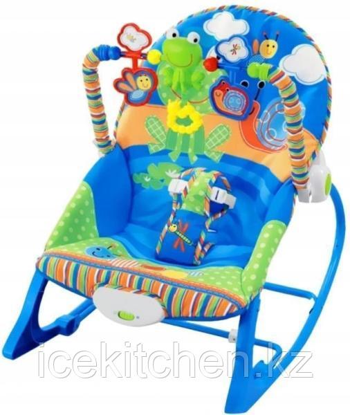 Шезлонг iBaby 3 в 1 Rocker 68105 синий - фото 1 - id-p98827308