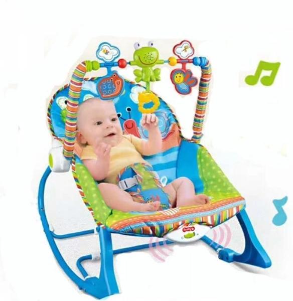 Шезлонг iBaby 3 в 1 Rocker 68105 синий - фото 2 - id-p98827308