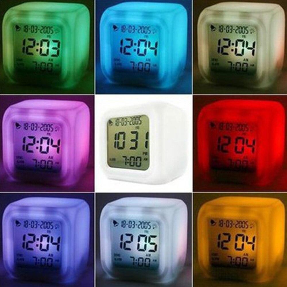 Часы-ночник Color Changing Clock (меняют цвет) - фото 7 - id-p97754058