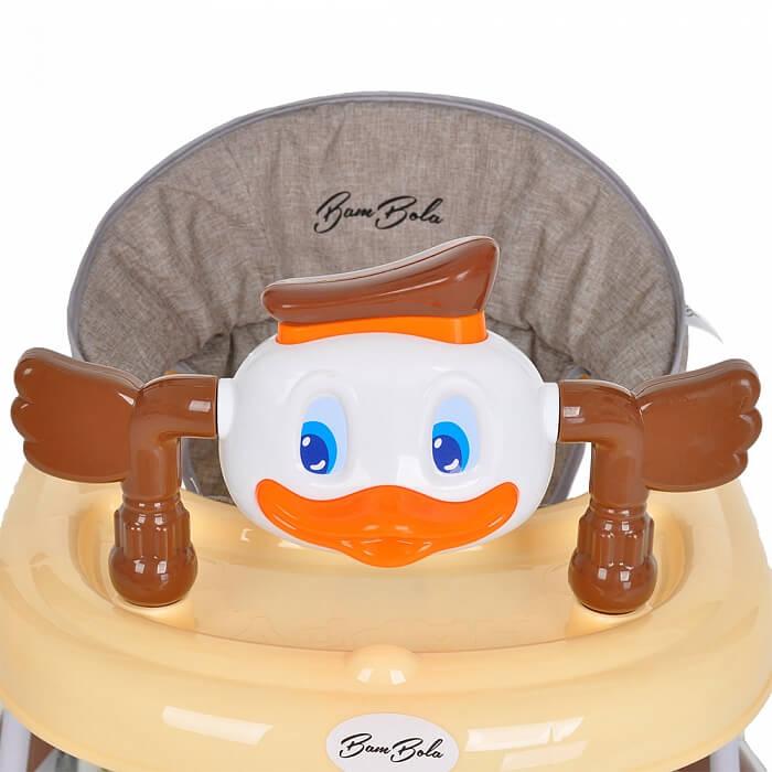 BAMBOLA Ходунки МАНДАРИНКА (7 силик.колес,игрушки,муз) 5 шт в кор.(64*56*52) COFFEE Кофе