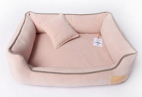 Лежанка с подушкой прямоугольная с входом Musya&Tosha 90*70*26 см