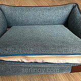 Лежанка с подушкой прямоугольная Musya&Tosha 50*40*18 см, фото 3