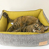 Лежанка с подушкой прямоугольная Musya&Tosha 120*90*30 см, фото 8