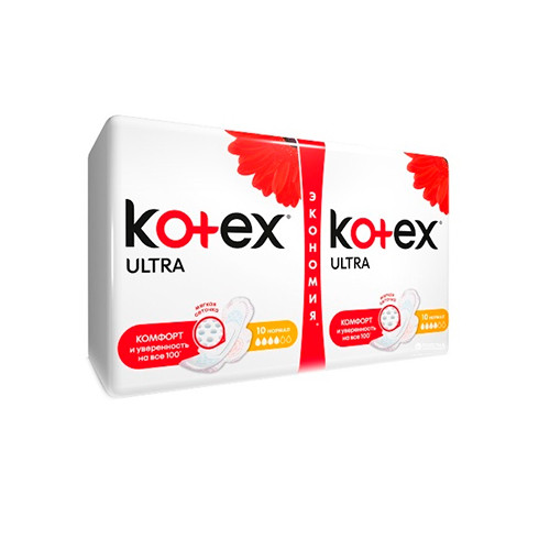 Женские гигиенические прокладки Kotex Ultra Dry Normal Duo 20шт