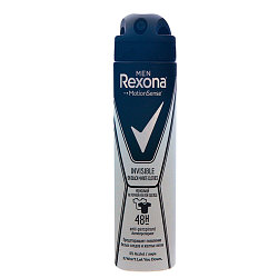 Антиперспирант мужской Rexona Spray Invisible BW 150 ml