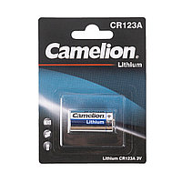 Батарейка  CAMELION  CR123A-BP1  3V  1300 mAh  Lithium  1 шт.  Серебристый