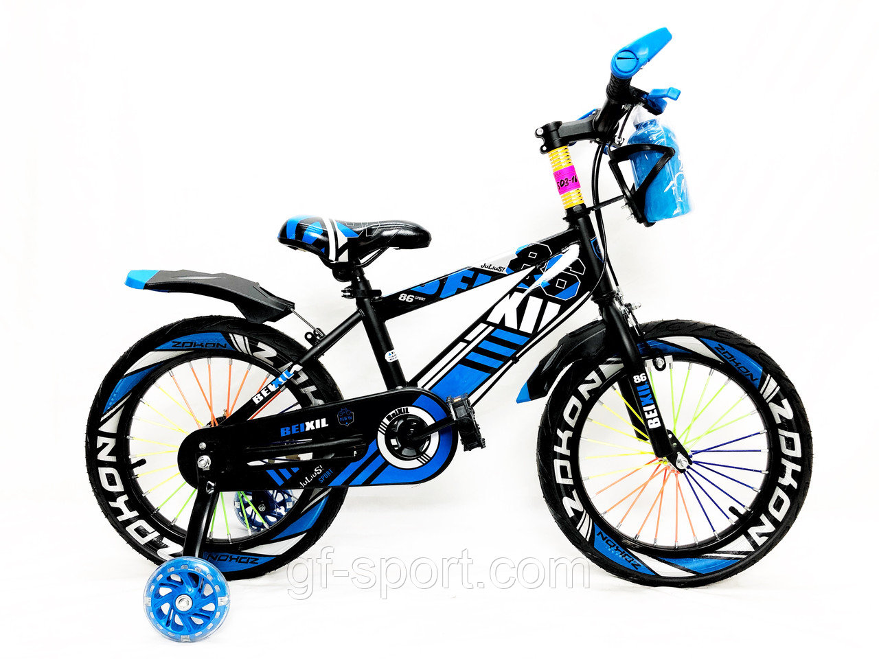 Велосипед BeixiL синий оригинал детский с холостым ходом 14 размер (503-14)