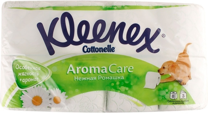 Туалетная бумага KLEENEX BT CHAMOMILE 8 шт.
