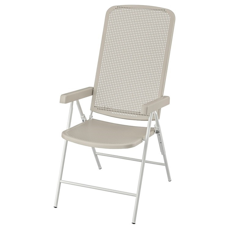 Кресло садовое ТОРПАРЁ регулируемая спинка, белый/бежевый  ИКЕА, IKEA Казахстан