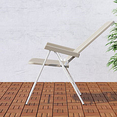 Кресло садовое ТОРПАРЁ регулируемая спинка, белый/бежевый  ИКЕА, IKEA Казахстан, фото 2