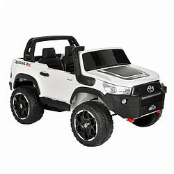 Электромобиль, Toyota Hilux 2019, 12V/7Ah*2, 35W*4, Белый/White