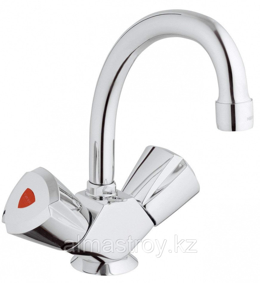 Смеситель двуручный на раковину GROHE COSTA, хром - фото 1 - id-p98856579