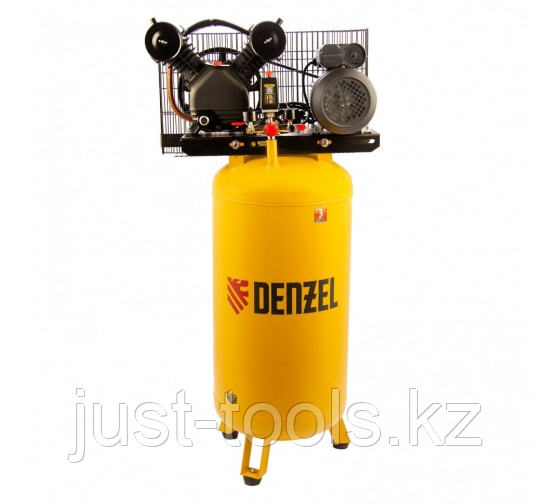 Воздушный компрессор с ременным приводом DENZEL BCV2200/100V, 2,3 кВт, 100 литров, 440 л/мин - фото 1 - id-p98857023