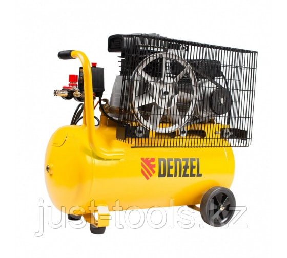 Воздушный компрессор с ременным приводом DENZEL BCI2300/50 2.3 кВт, 50 литров, 400 л/мин - фото 1 - id-p98857061
