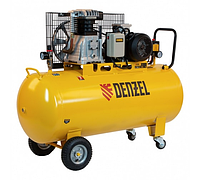 Воздушный компрессор DENZEL ременной привод BCI3000-T/200, 3,0 кВт, 200 литров, 530 л/мин