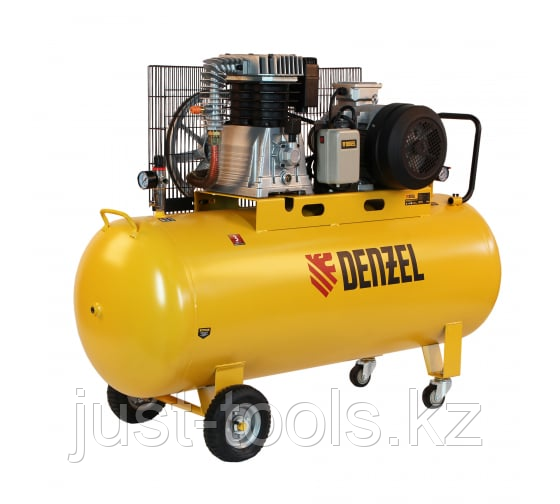 Воздушный компрессор Denzel BCI5500-T/270 ременной привод, 5,5 кВт, 270 литров, 850 л/мин - фото 1 - id-p98857340