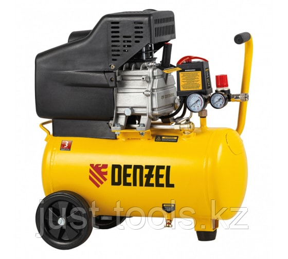 Воздушный компрессор с прямым приводом DENZEL DC1500/24, 1,5 кВт, 24 литра, 220 л/мин