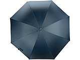 Зонт-трость полуавтомат Майорка, синий/серебристый, фото 5