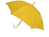 Зонт-трость полуавтоматический с пластиковой ручкой, желтый, фото 2