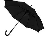 Зонт-трость полуавтомат Алтуна, черный, фото 4