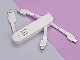 Универсальный переходник Smarty (Micro USB / Lightning / Type C), белый, фото 7