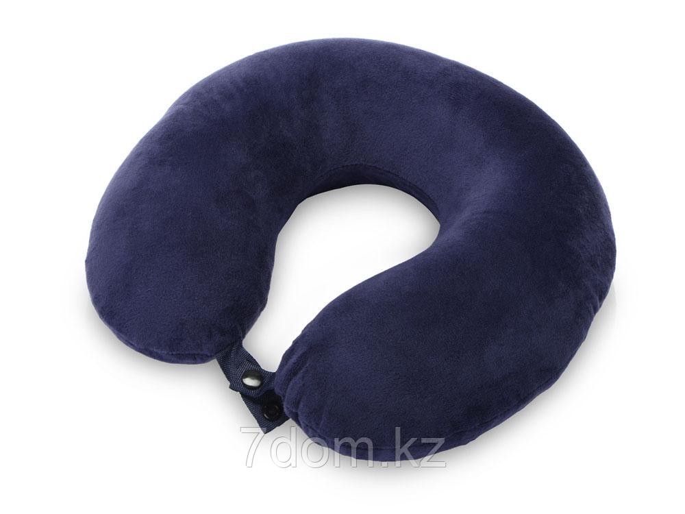 Подушка Basic из микрофибры с эффектом памяти U-shape, синий (P), фото 1