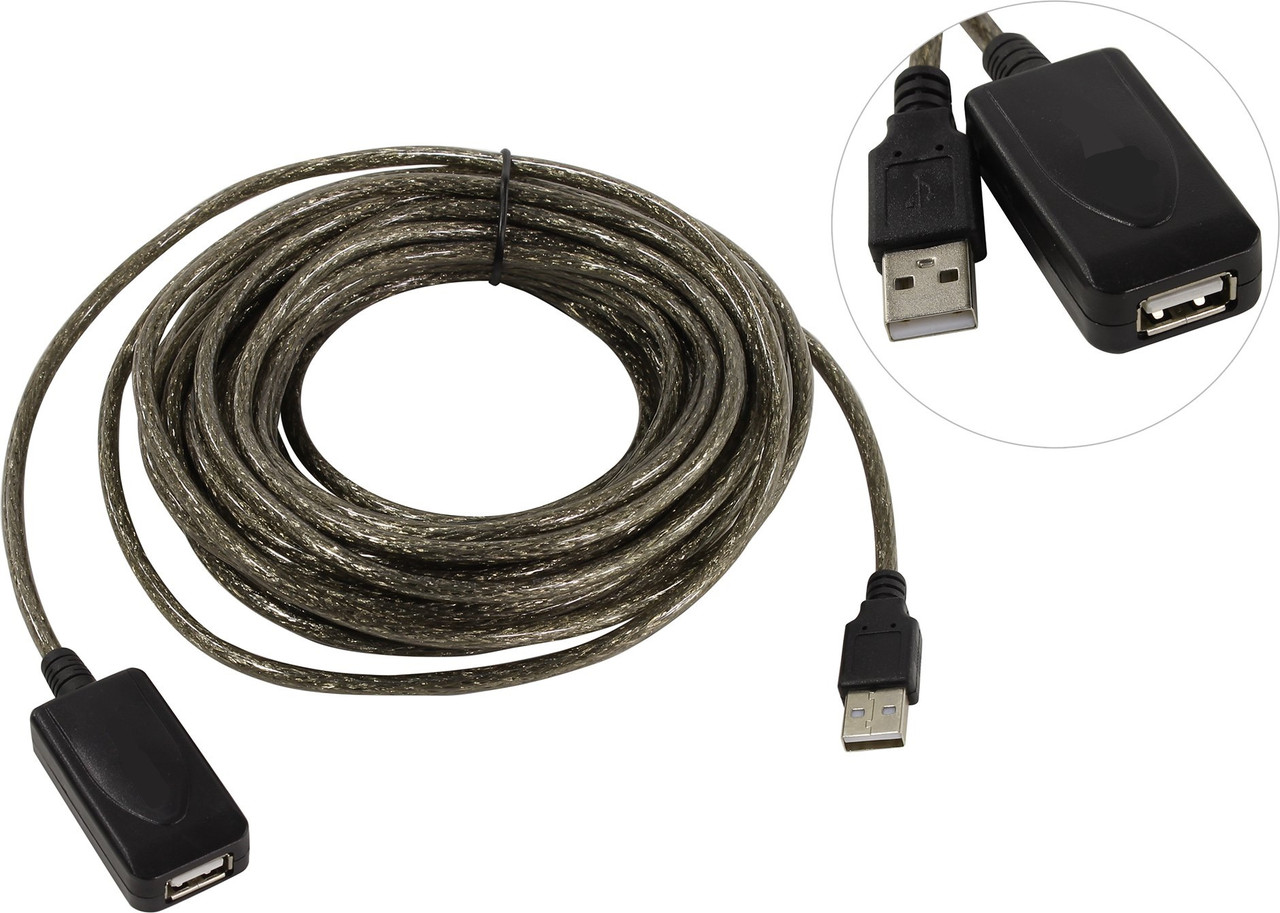 Активный USB удлинитель 10 метров / кабель USB2.0 10M - фото 3 - id-p98860390