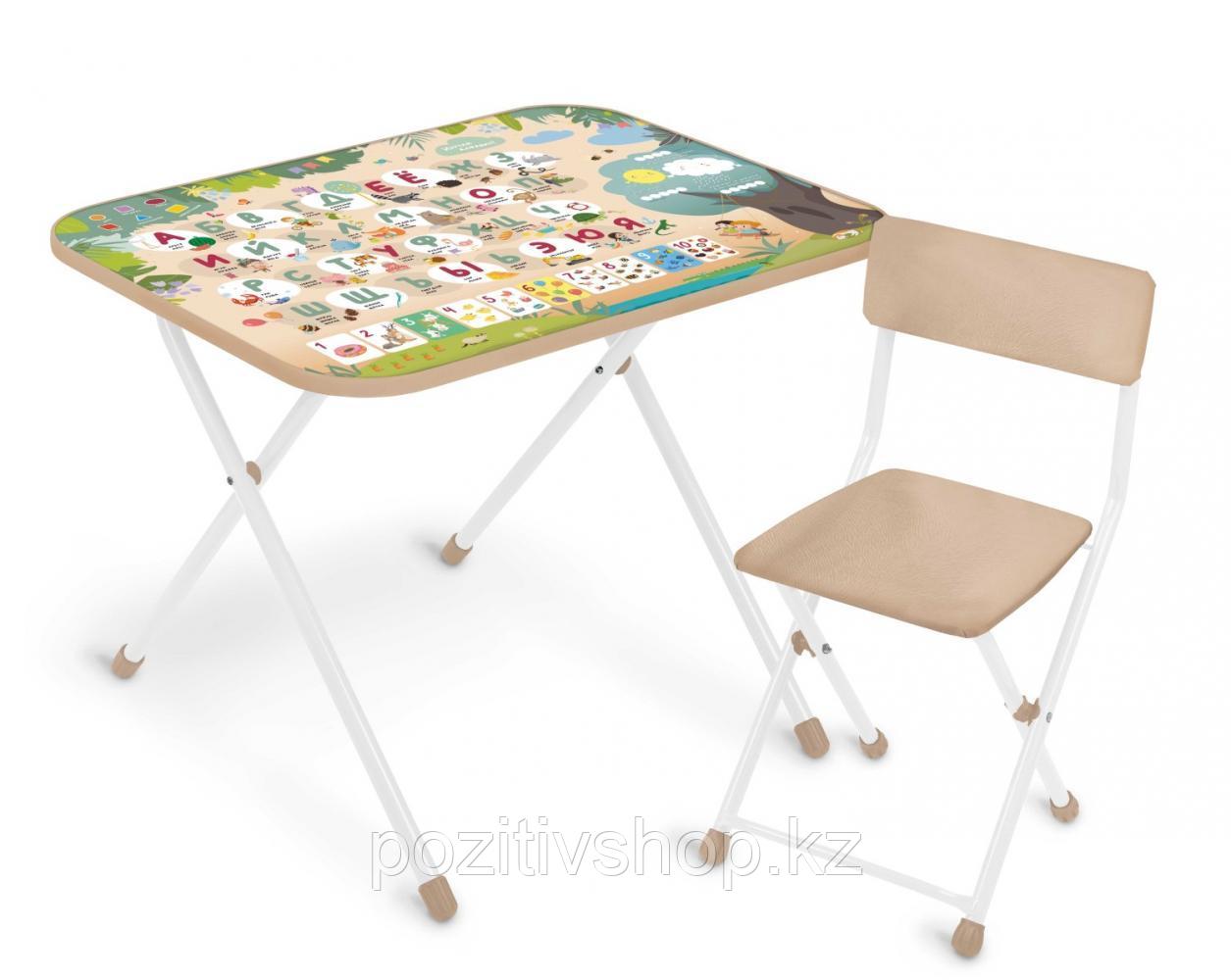 Детский стол и стул Ника Алфавит NK-75A/1 - фото 1 - id-p98860531