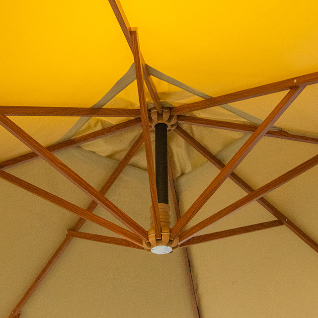 Зонт уличный бежевый квадратныый Aloy 3*3м - фото 3 - id-p98860593
