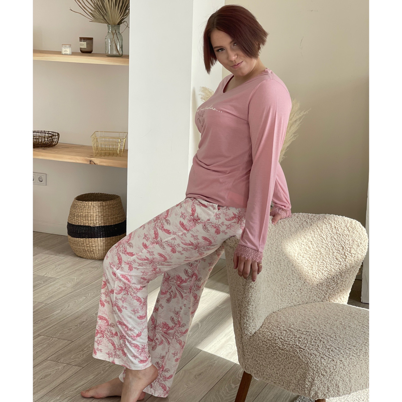 Пижама женская 2 XL / 52-54, Турция, Розовый