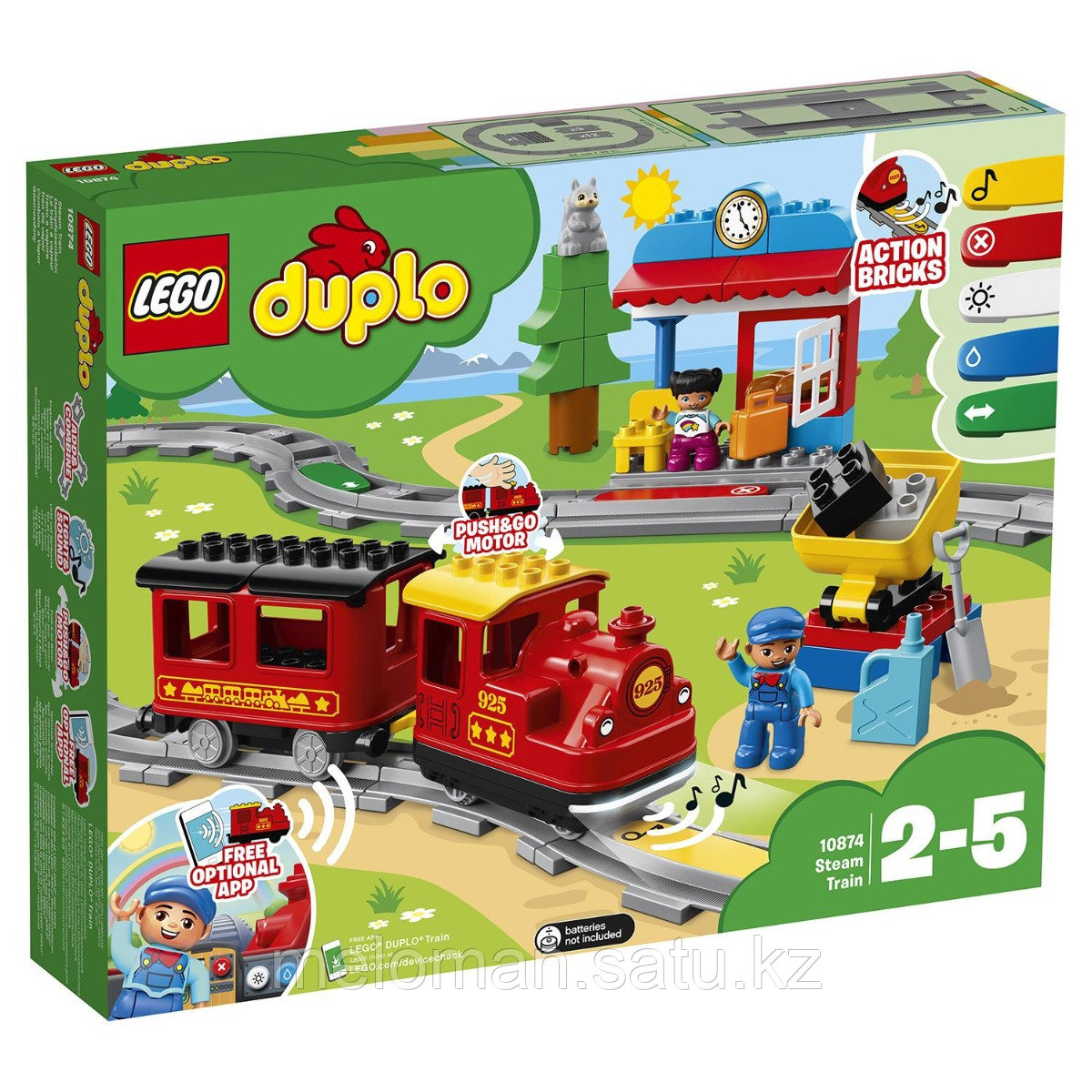 LEGO: Поезд на паровой тяге DUPLO 10874 - фото 2 - id-p98863472