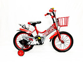Велосипед Phillips красный оригинал детский с холостым ходом 16 размер (505-16)