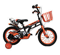 Велосипед Mailedi оранжевый оригинал детский с холостым ходом 14 размер (506-14)