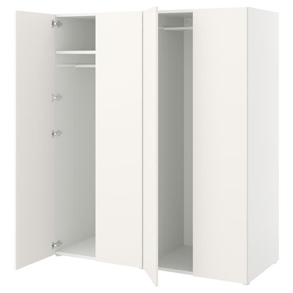 Гардероб 4-дверный ОПХУС белый/Фоннес белый 160x57x181 см ИКЕА, IKEA