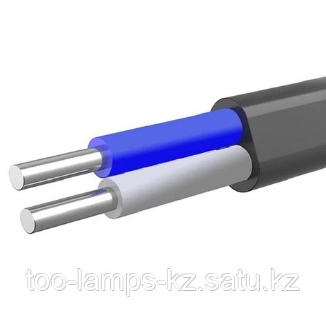 Силовой алюминиевый кабель для стационарной прокладки АВВГп 2х 2,5 0,66 кВ (500) ГОСТ, фото 2
