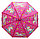 Зонт детский Единорог трость 67 сантиметров розовая, фото 9