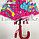 Зонт детский Единорог трость 67 сантиметров розовая, фото 10
